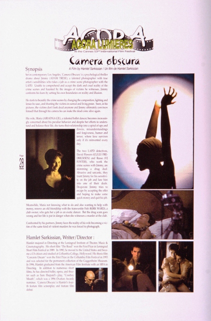 Ad for Camera Obscura screening at Cannes Film Festival.