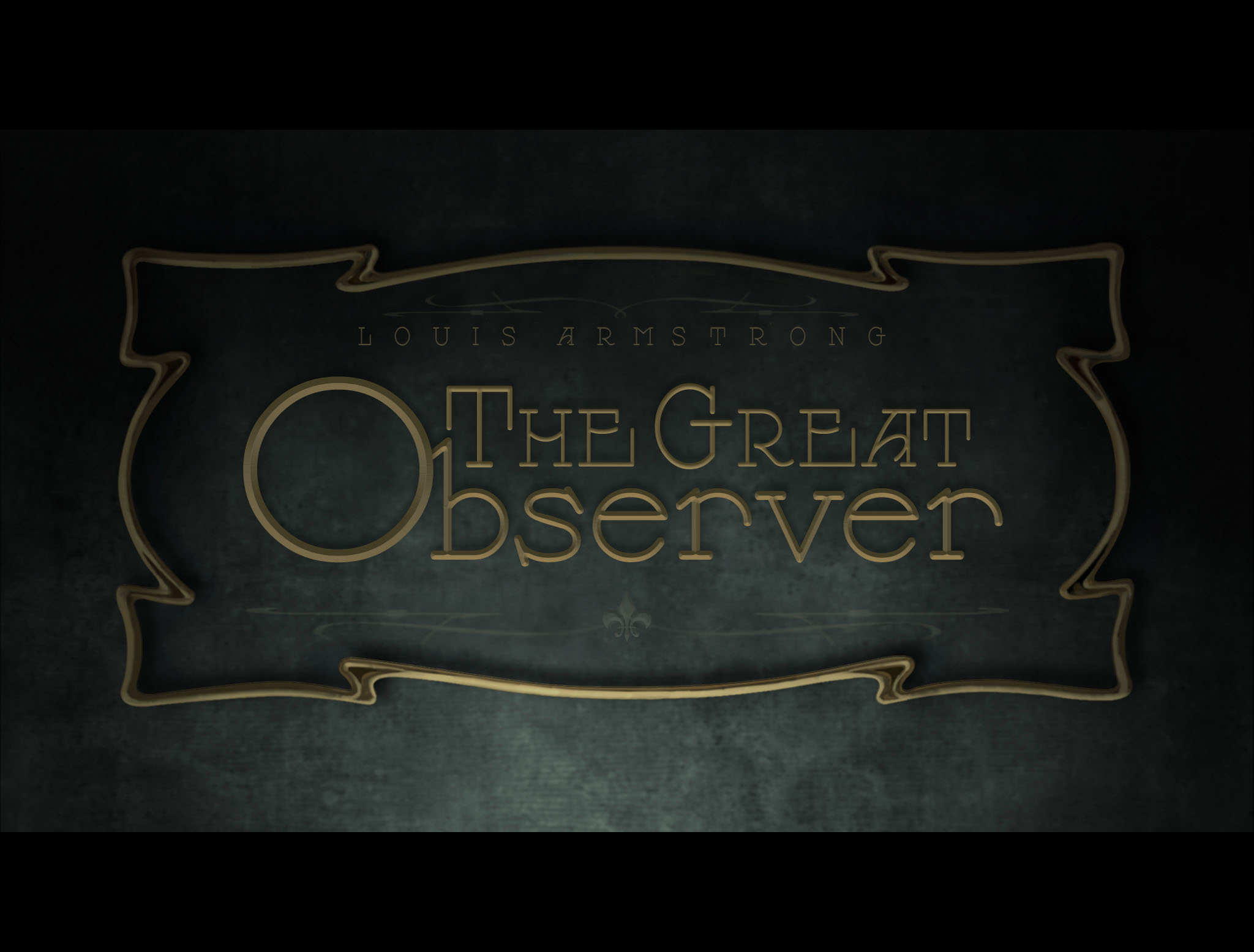 The Great Observer main title design by Gary Gutierrez