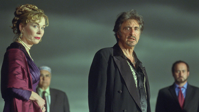 Working for the second time on stage with Al Pacino - this was on the set of 