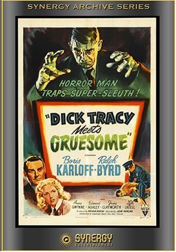 Boris Karloff, Ralph Byrd and Anne Gwynne in Dick Tracy Meets Gruesome (1947)