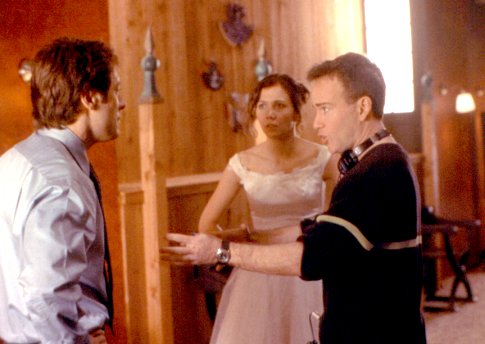 James Spader, Maggie Gyllenhaal and Steven Shainberg in Secretary (2002)