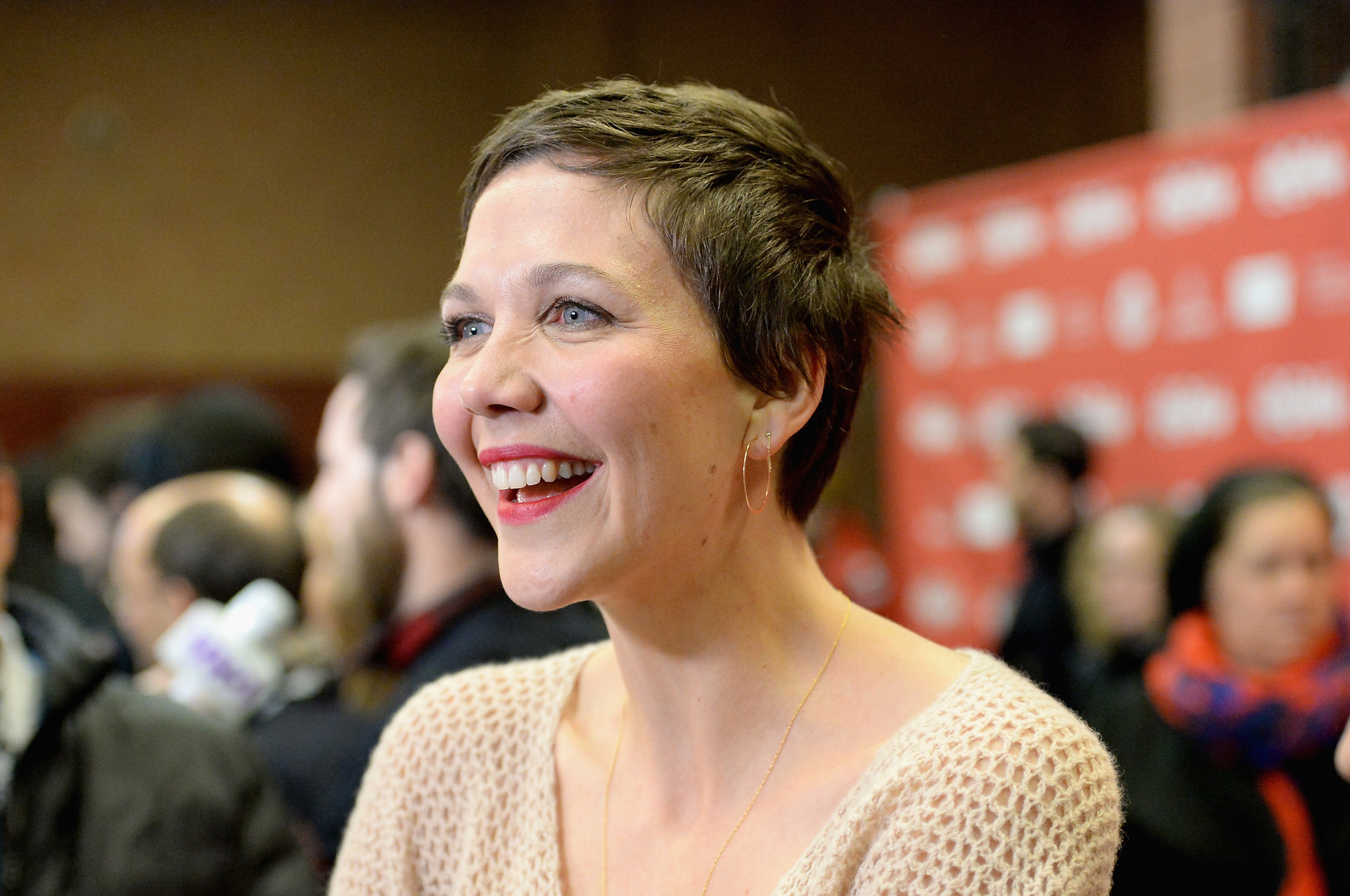 Maggie Gyllenhaal at event of Frank (2014)