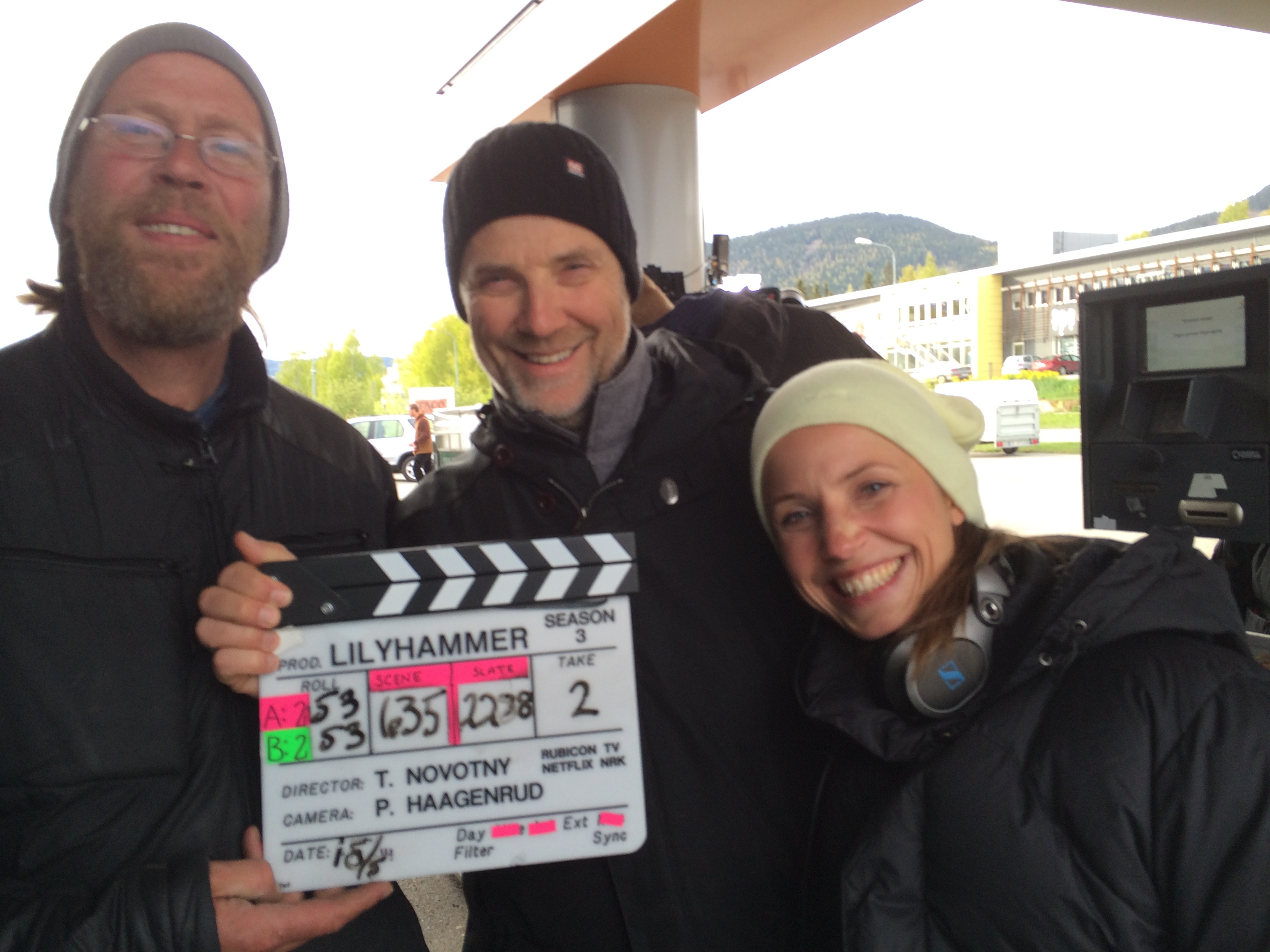 Lilyhammer Season 3 with gaffer Dengsi and Director Tuva