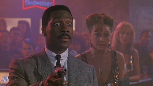 Still from Another 48 Hrs. with Eddie Murphy and Cathy Haase.