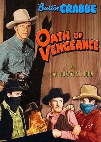 Buster Crabbe and Karl Hackett in Oath of Vengeance (1944)