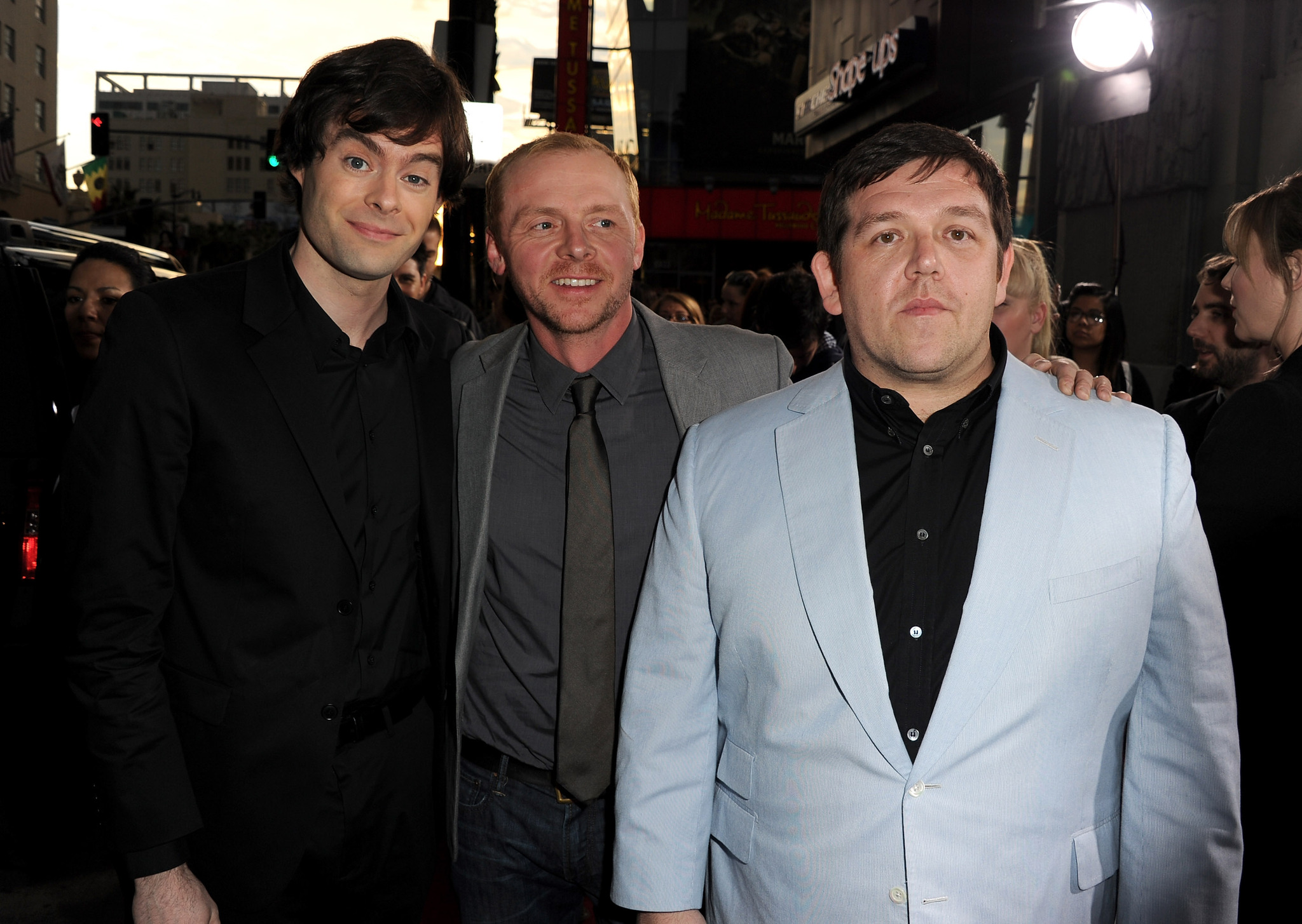 Nick Frost, Bill Hader and Simon Pegg at event of Polas (2011)