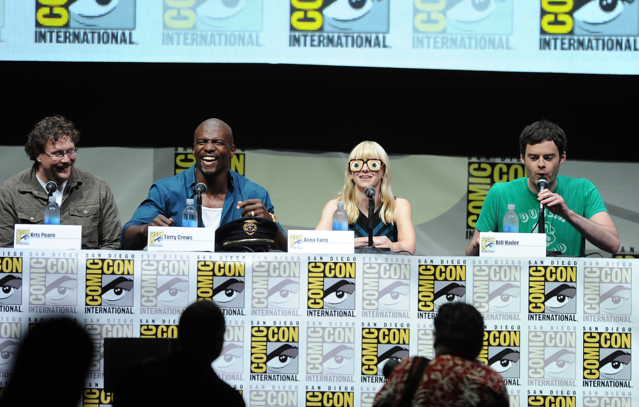 Terry Crews, Anna Faris, Bill Hader and Kris Pearn