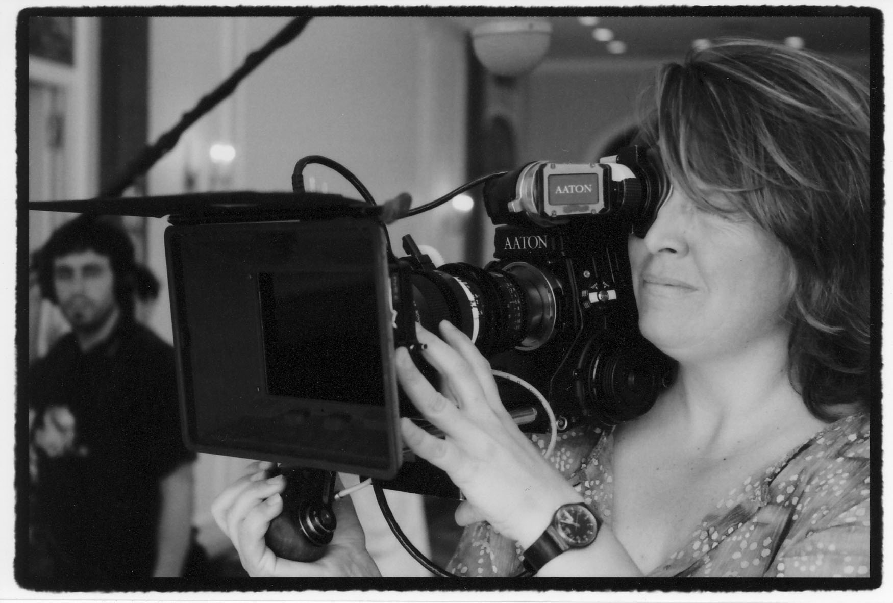 Shana Hagan, Director of Photography, in Buenos Aires, Argentina, shooting 