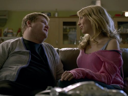 Still of James Corden and Daisy Haggard in Doctor Who (2005)