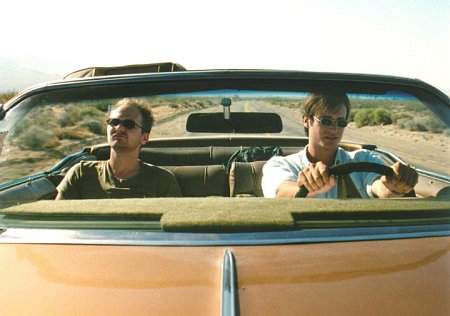 Vance (Dylan Haggerty) and his brother Terry (Randall Batinkoff) head down the road to Maria's.