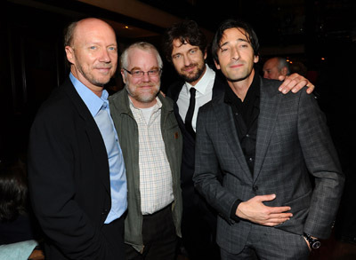 Philip Seymour Hoffman, Adrien Brody, Gerard Butler and Paul Haggis