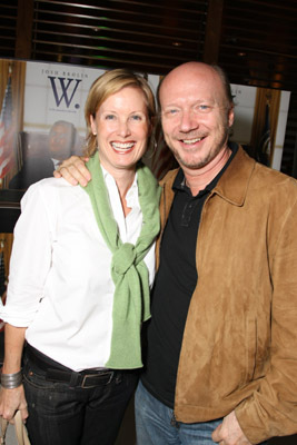 Paul Haggis and Deborah Rennard at event of W. (2008)