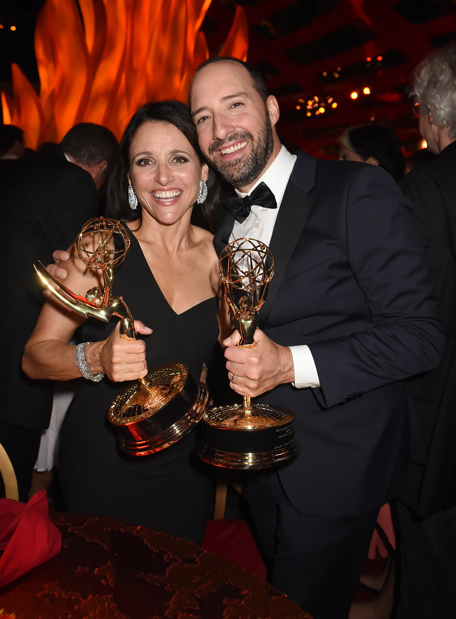 Julia Louis-Dreyfus and Tony Hale at event of The 67th Primetime Emmy Awards (2015)