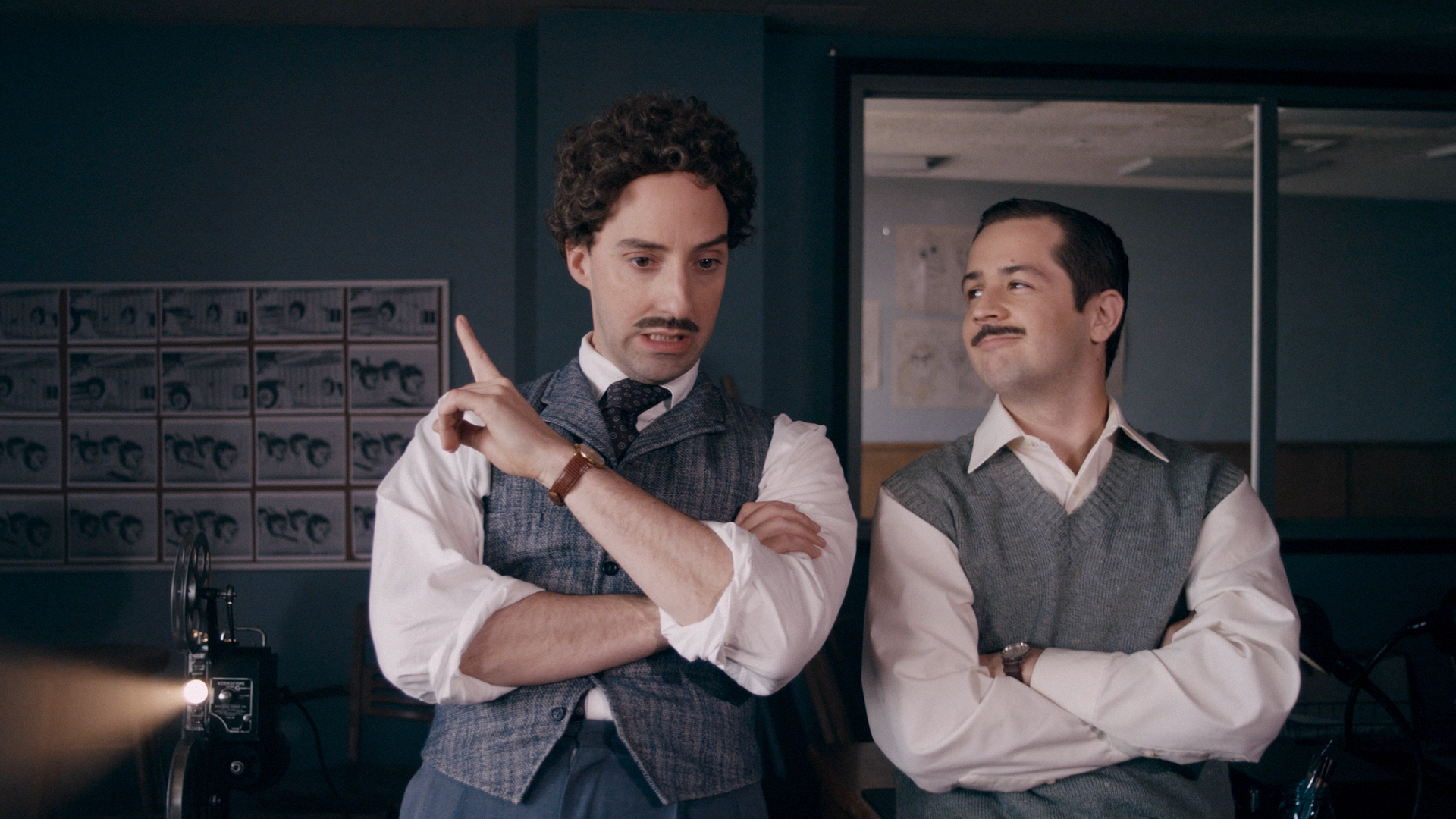 Still of Michael Angarano and Tony Hale in Drunk History (2013)