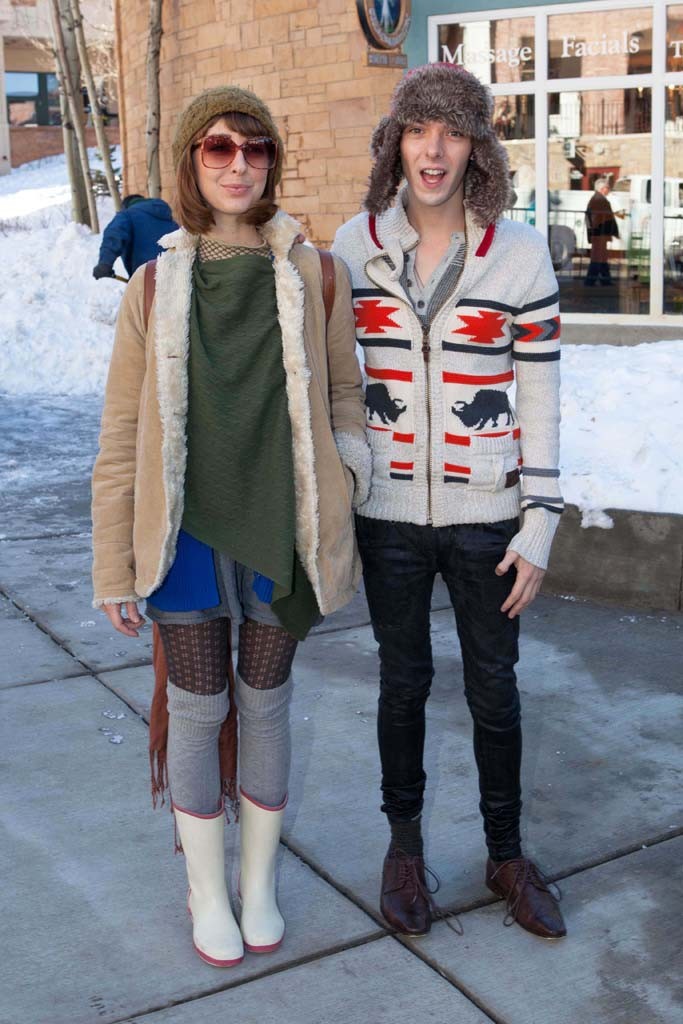 Doug Haley and Wendy McColm featured in Women's Wear Daily at Sundance Film Festival.