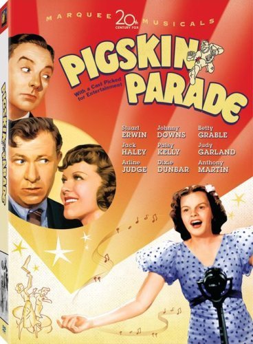 Judy Garland, Dixie Dunbar, Stuart Erwin and Jack Haley in Pigskin Parade (1936)