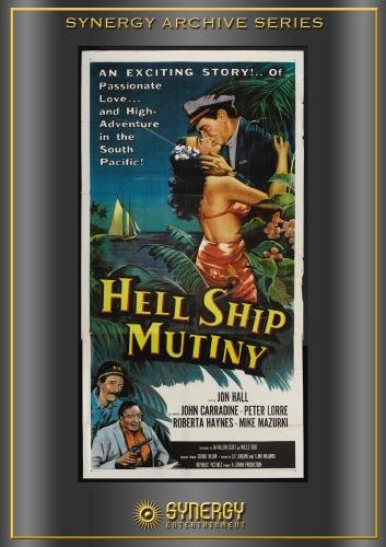 Peter Lorre, John Carradine, Jon Hall and Roberta Haynes in Hell Ship Mutiny (1957)