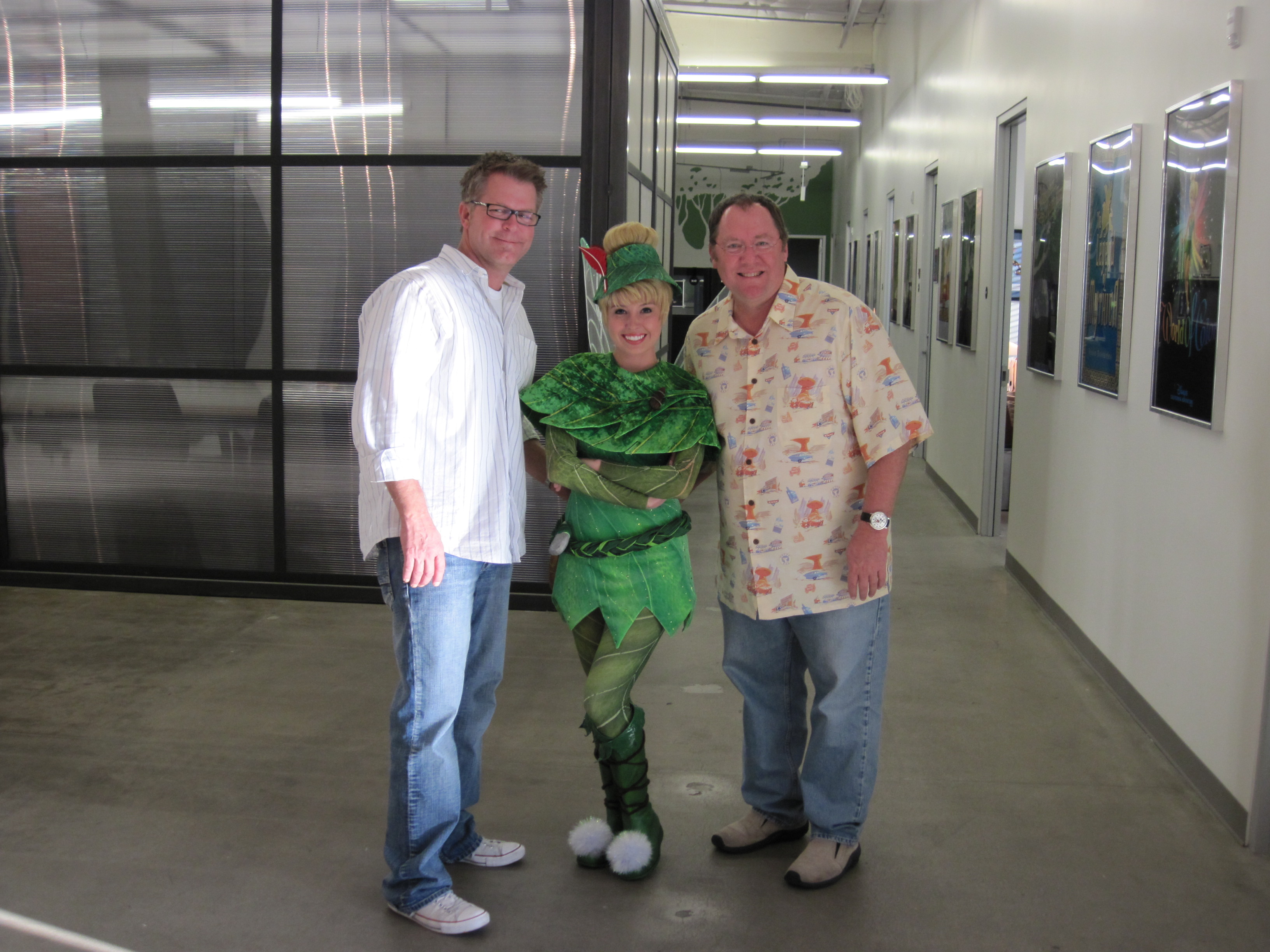 Klay Hall,Tink and John Lasseter