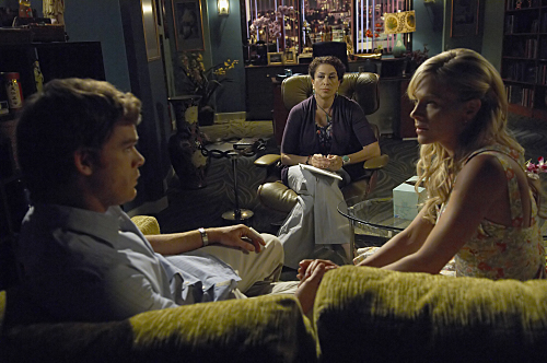 Still of Julie Benz, Roma Maffia and Michael C. Hall in Deksteris (2006)