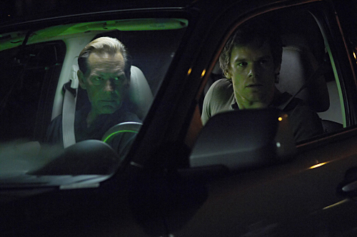 Still of James Remar and Michael C. Hall in Deksteris (2006)