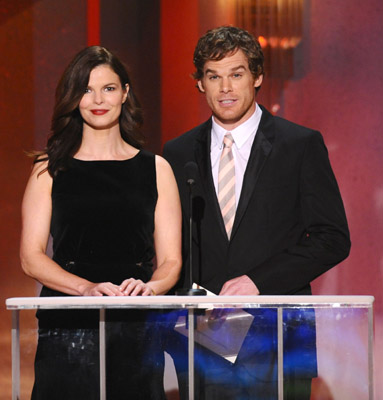 Jeanne Tripplehorn and Michael C. Hall at event of 14th Annual Screen Actors Guild Awards (2008)