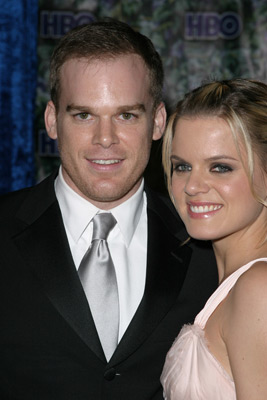 Michael C. Hall with wife Amy Spanger