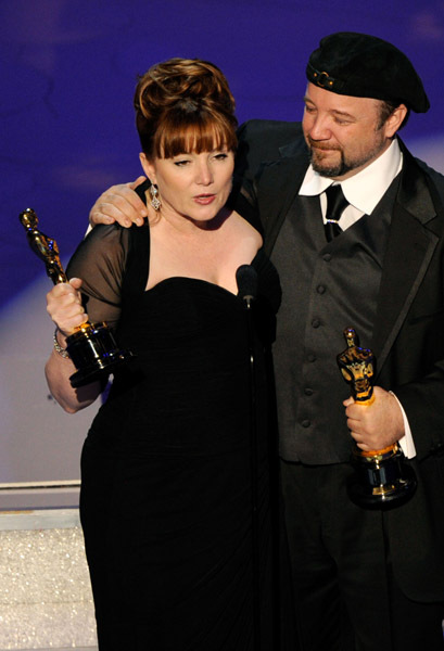 Barney Burman and Mindy Hall at event of The 82nd Annual Academy Awards (2010)