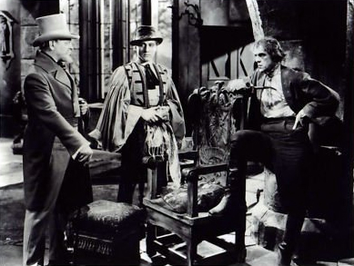 Still of Boris Karloff, John Buckler and Thurston Hall in The Black Room (1935)