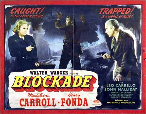 Madeleine Carroll and John Halliday in Blockade (1938)