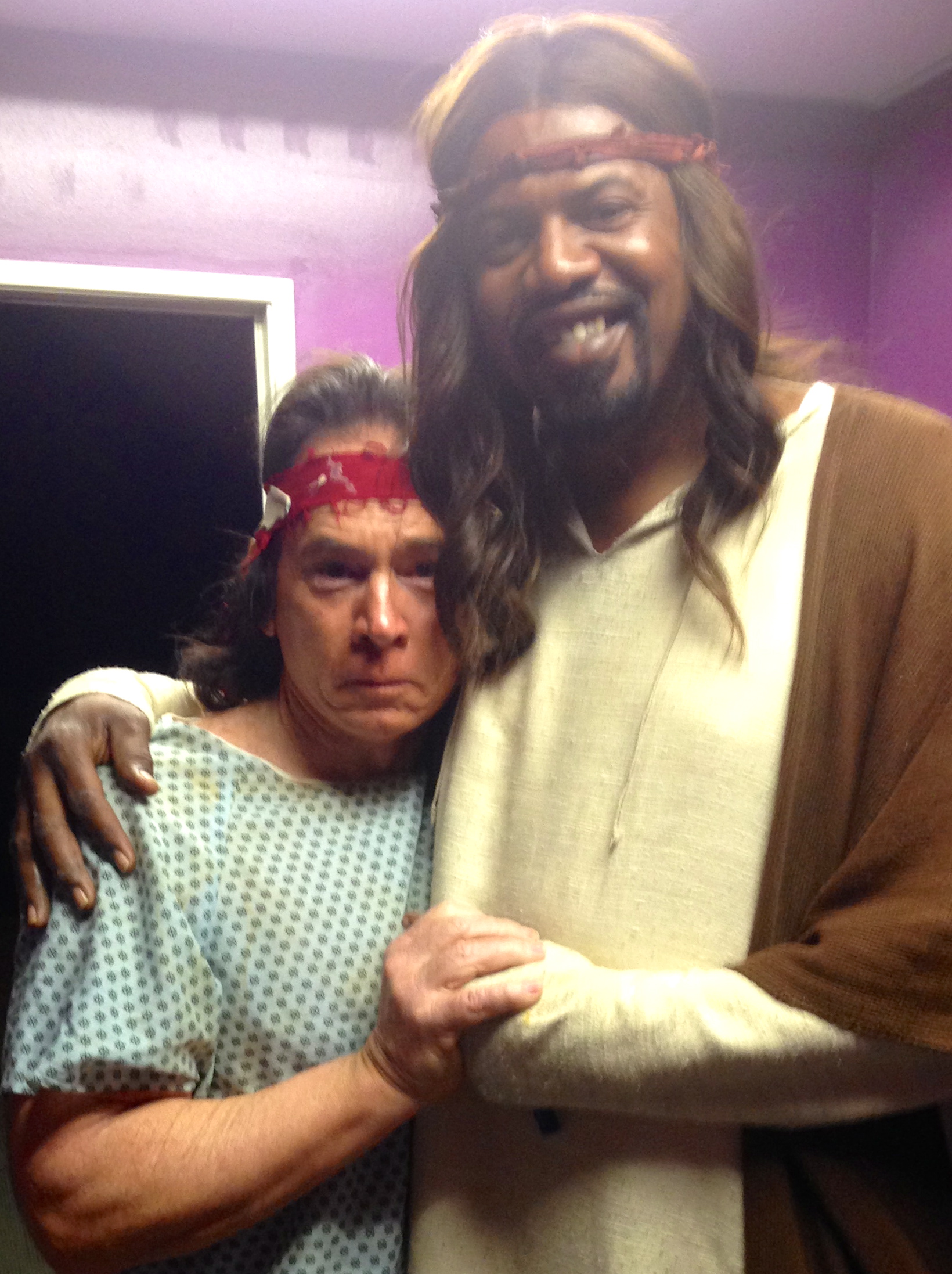 Episode 10 on the set with BLACK JESUS played by Gerald 
