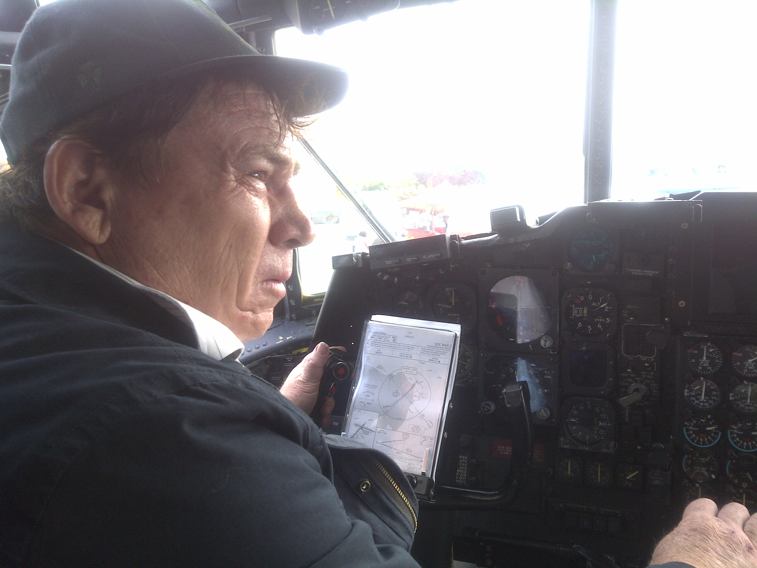 Tim Halpin, left seat C-130