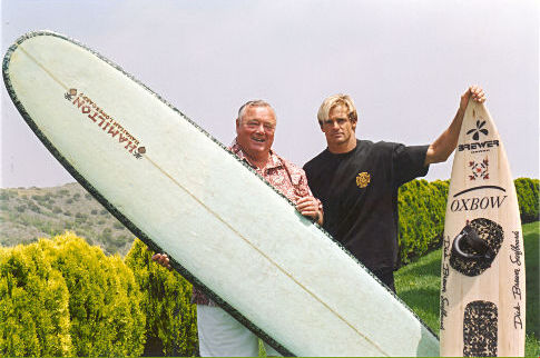 Still of Laird John Hamilton and Greg Noll in Riding Giants (2004)
