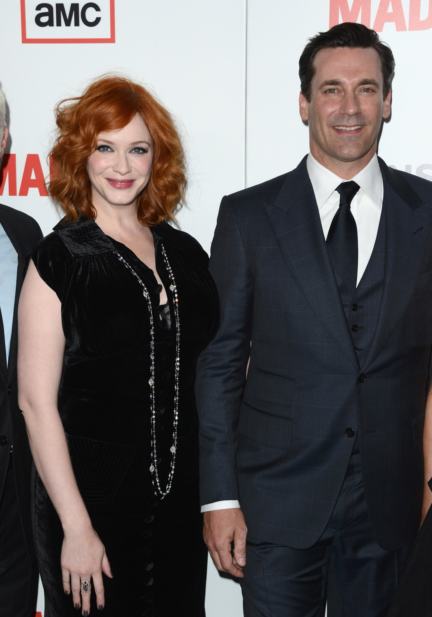 Jon Hamm and Christina Hendricks at event of MAD MEN. Reklamos vilkai (2007)