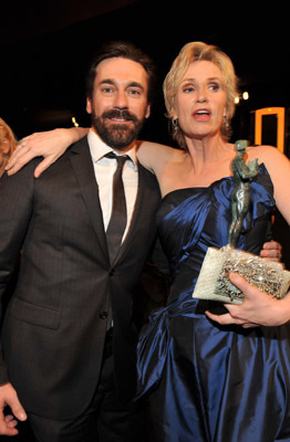 Jon Hamm and Jane Lynch