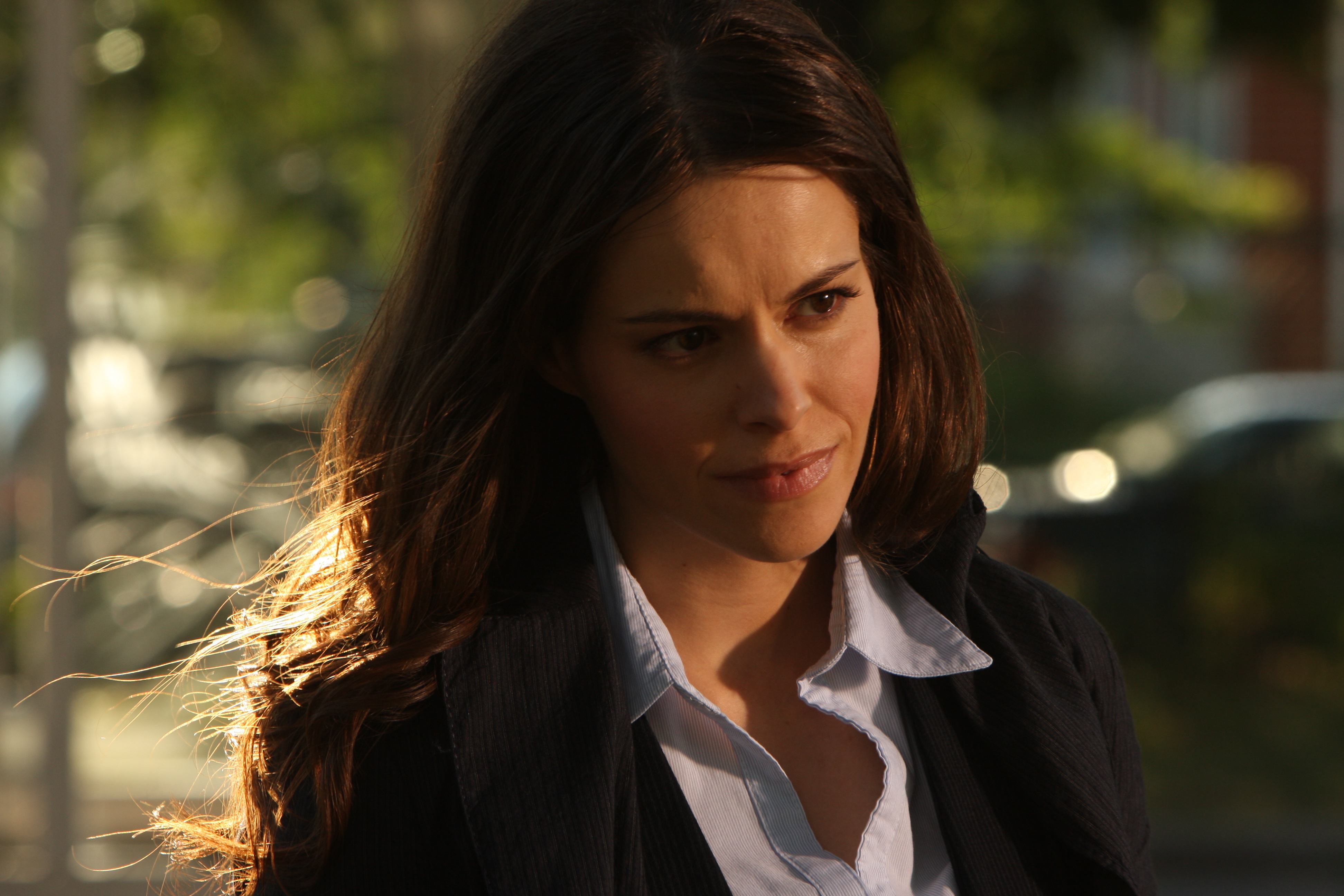 Emily Hampshire Still from The Trotsky