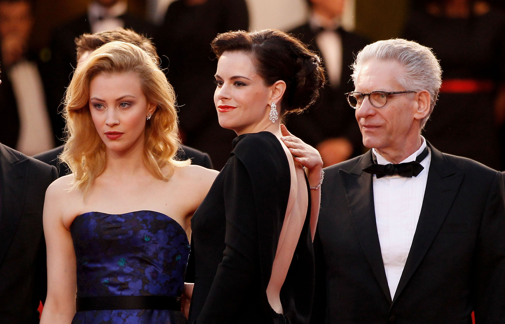 David Cronenberg, Sarah Gadon and Emily Hampshire at event of Kosmopolis (2012)