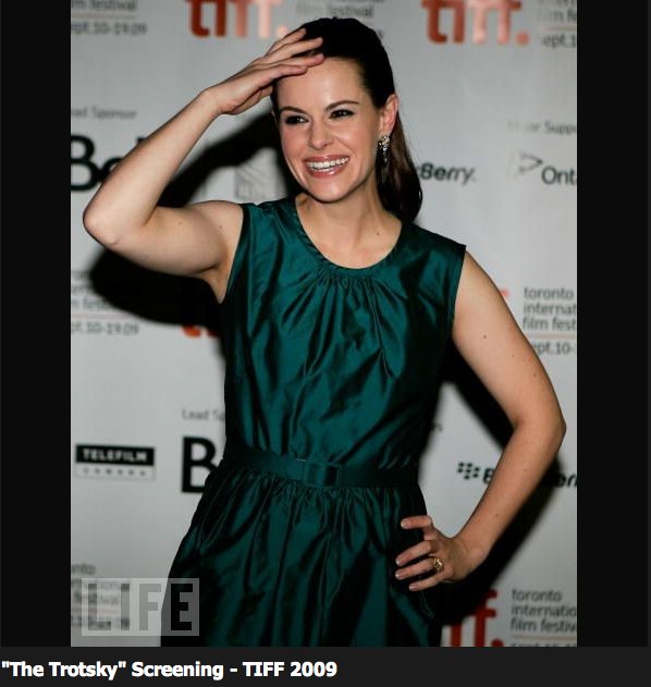 Emily Hampshire The Trotsky premiere at the Toronto International Film Festival