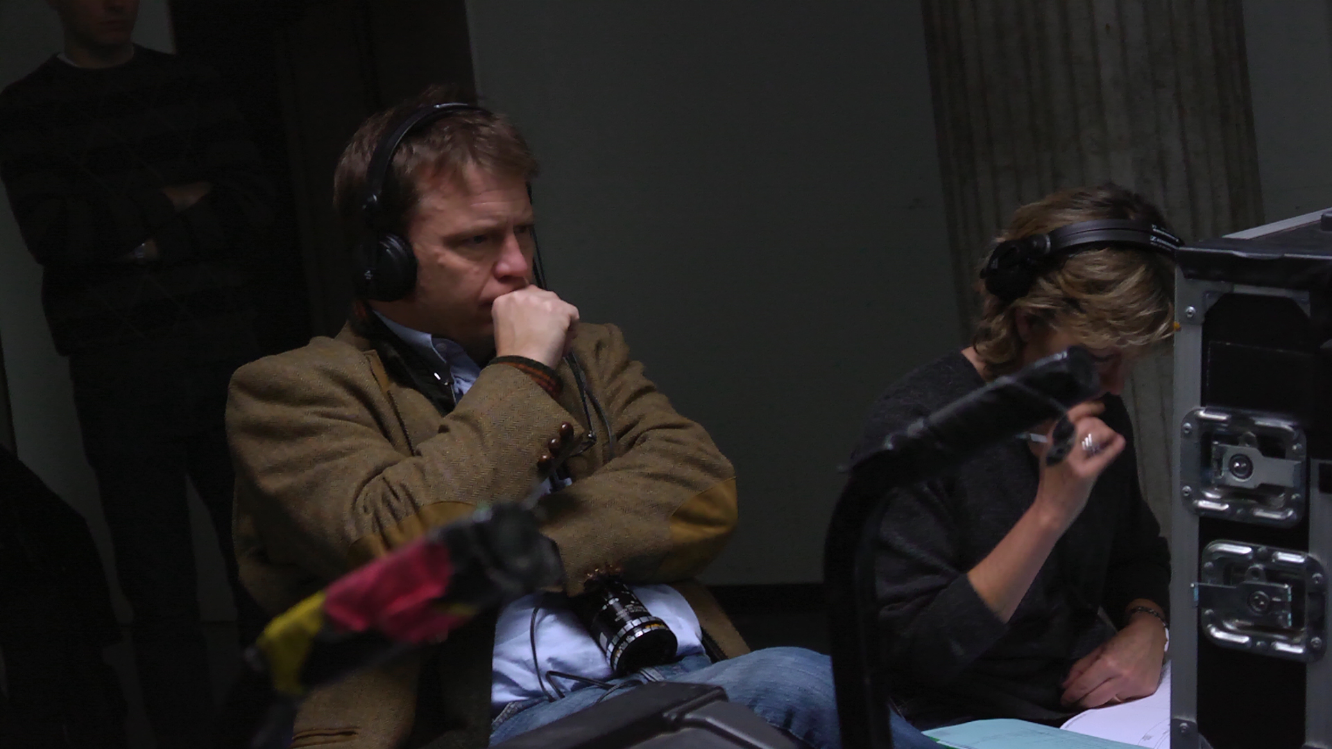 Director Harald Hamrell on set shooting Real Humans, season 1.