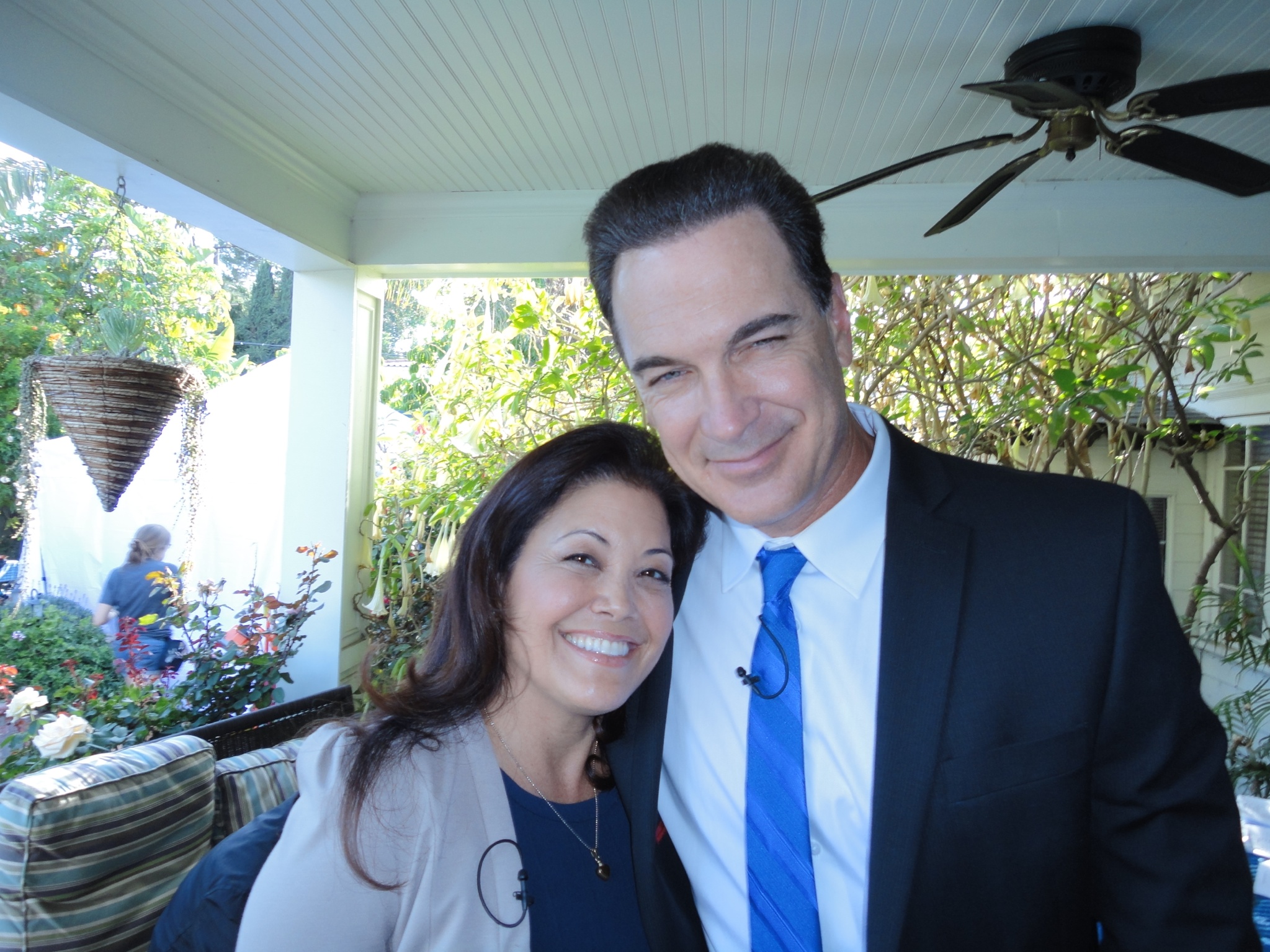 Ren as Reyna and Patrick Warburton as Governor Bennett in 