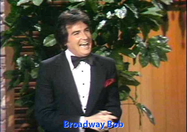 TV, Syndicated THE MERV GRIFFIN SHOW, seen here as Broadway Bob doing stand up comedy