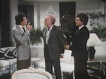TV, CBS series CRAZY LIKE A FOX - recurring role as lead detective Inspector Walker, seen here with actors Jack Warden and John Rubenstein