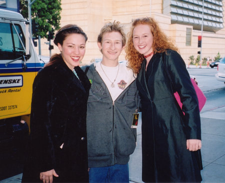 Left to right - Juliana Hansen, Adam Wylie, and Erin Mackey at final calls in New York City for 
