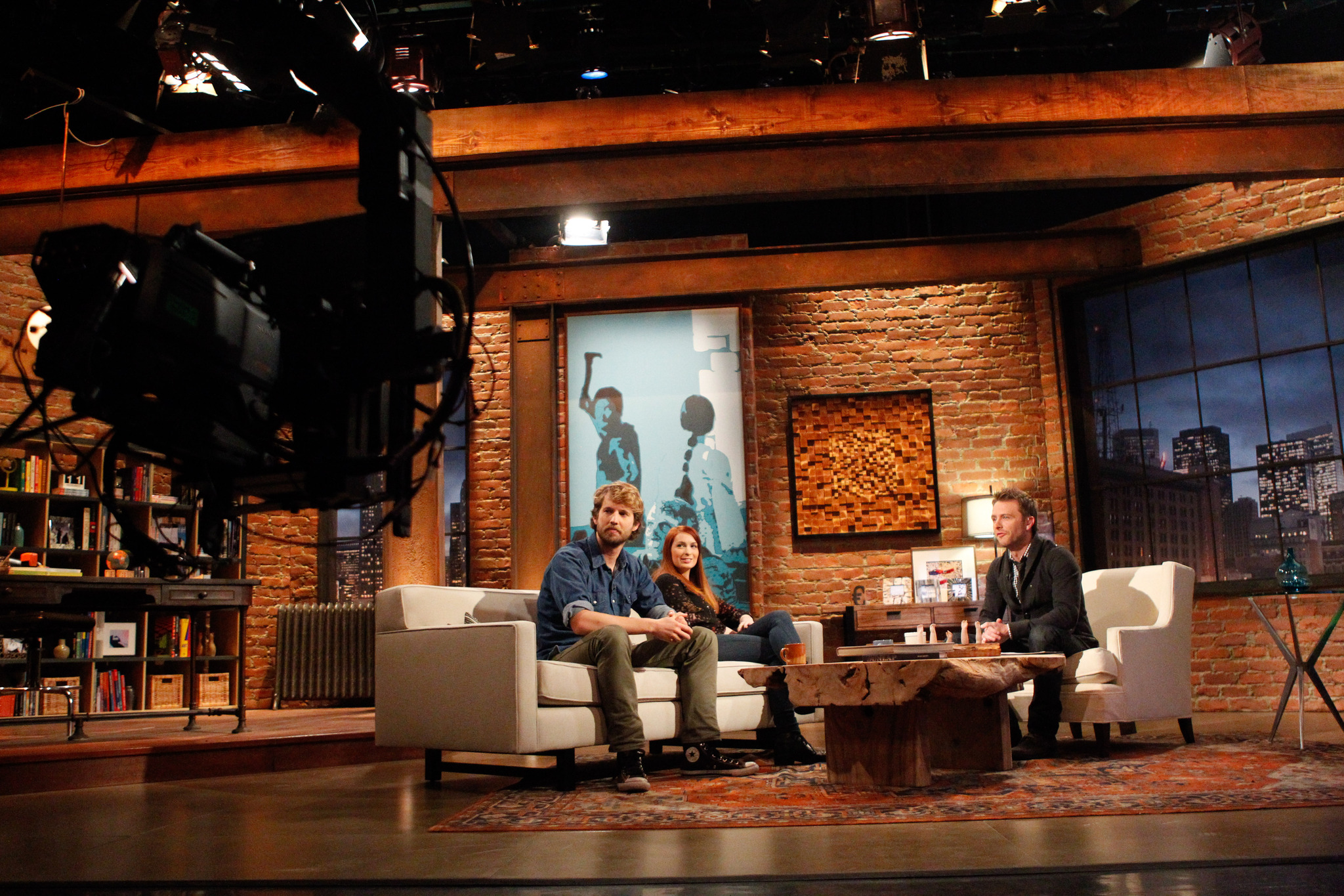 Still of Chris Hardwick, Felicia Day and Jon Heder in Talking Dead (2011)