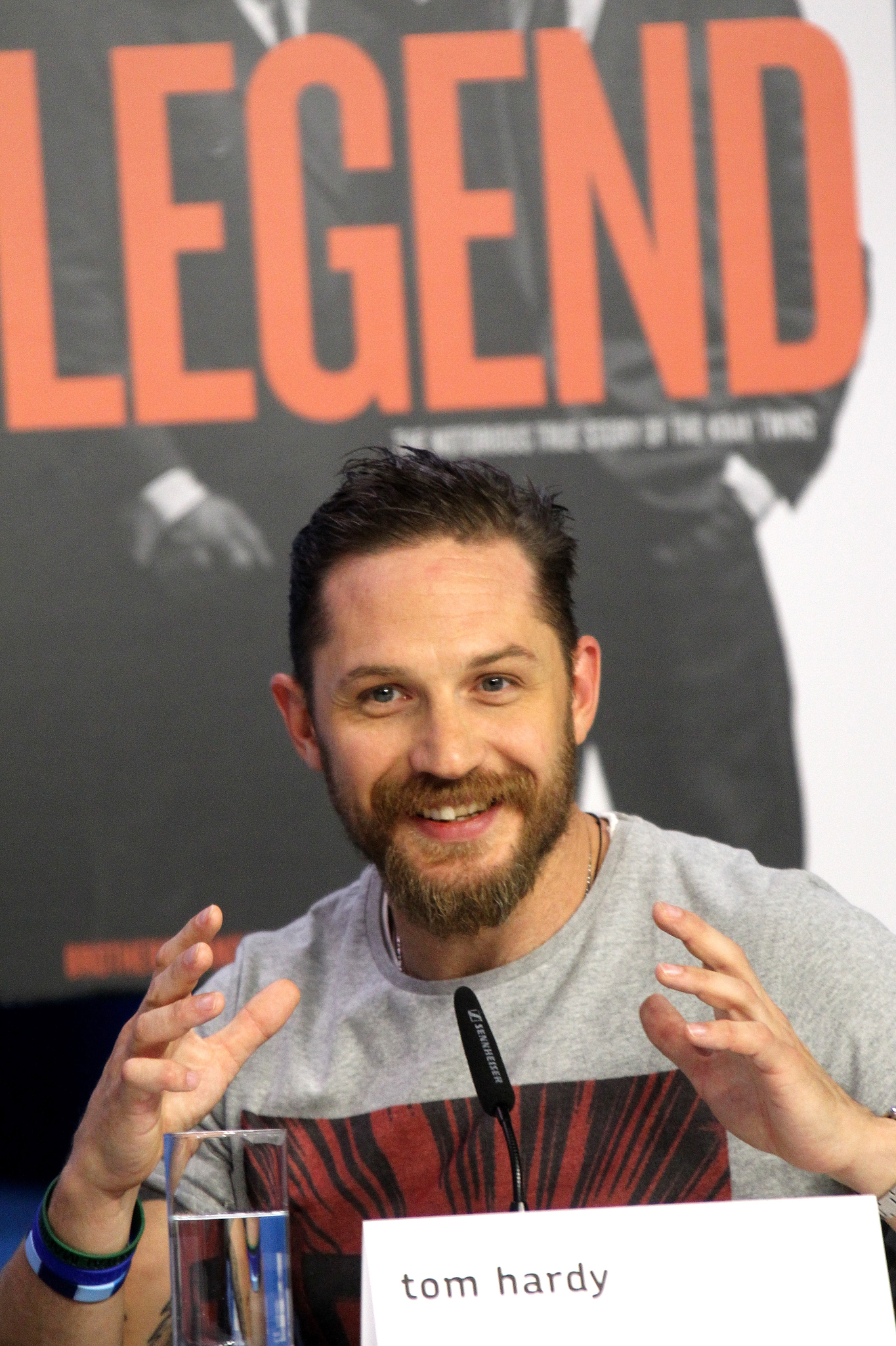 Tom Hardy at event of Legenda (2015)