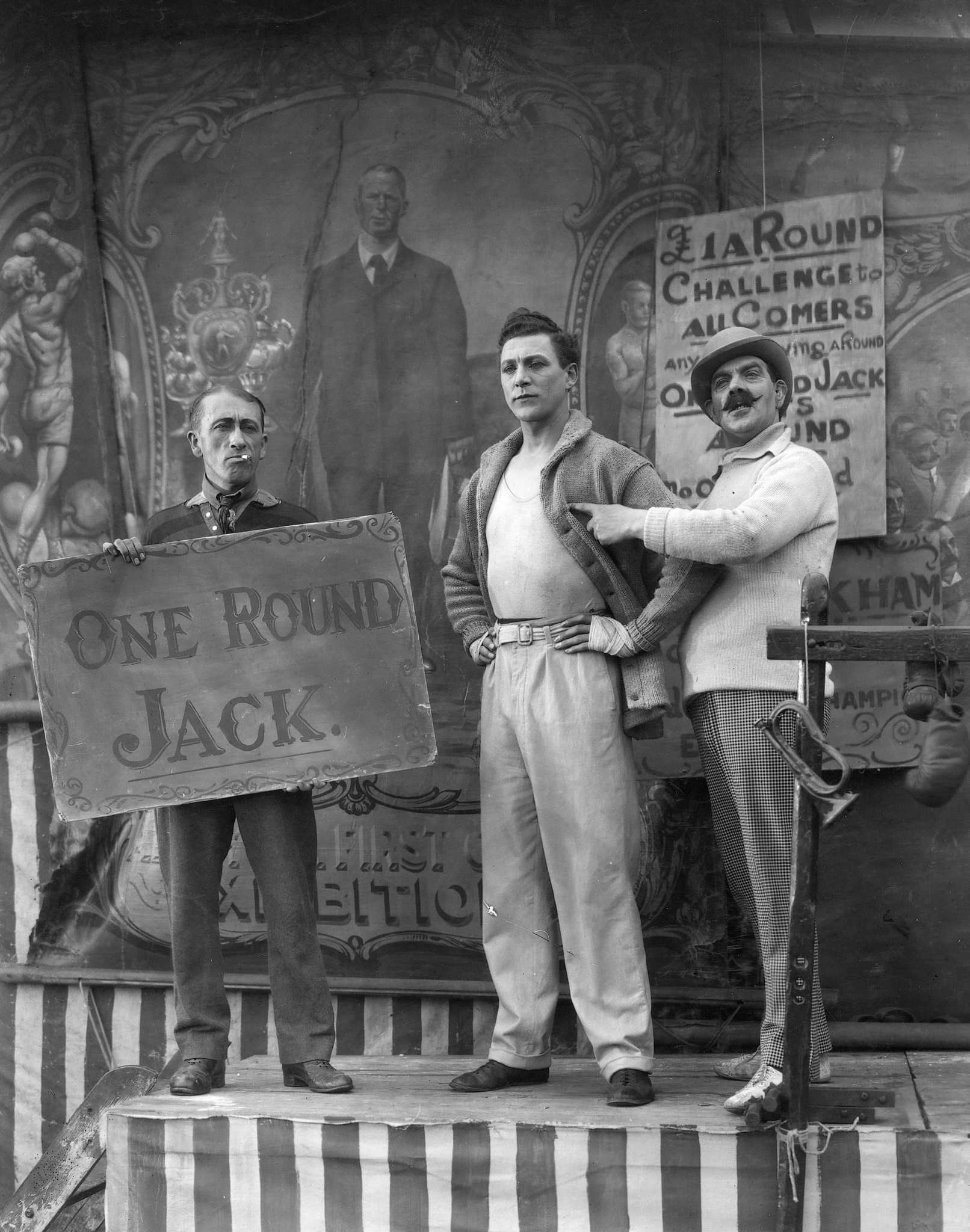 Still of Carl Brisson, Gordon Harker and Forrester Harvey in The Ring (1927)