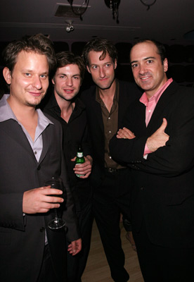 Aaron Woodley, James Allodi, Gale Harold and Matt Servitto at event of Rhinoceros Eyes (2003)