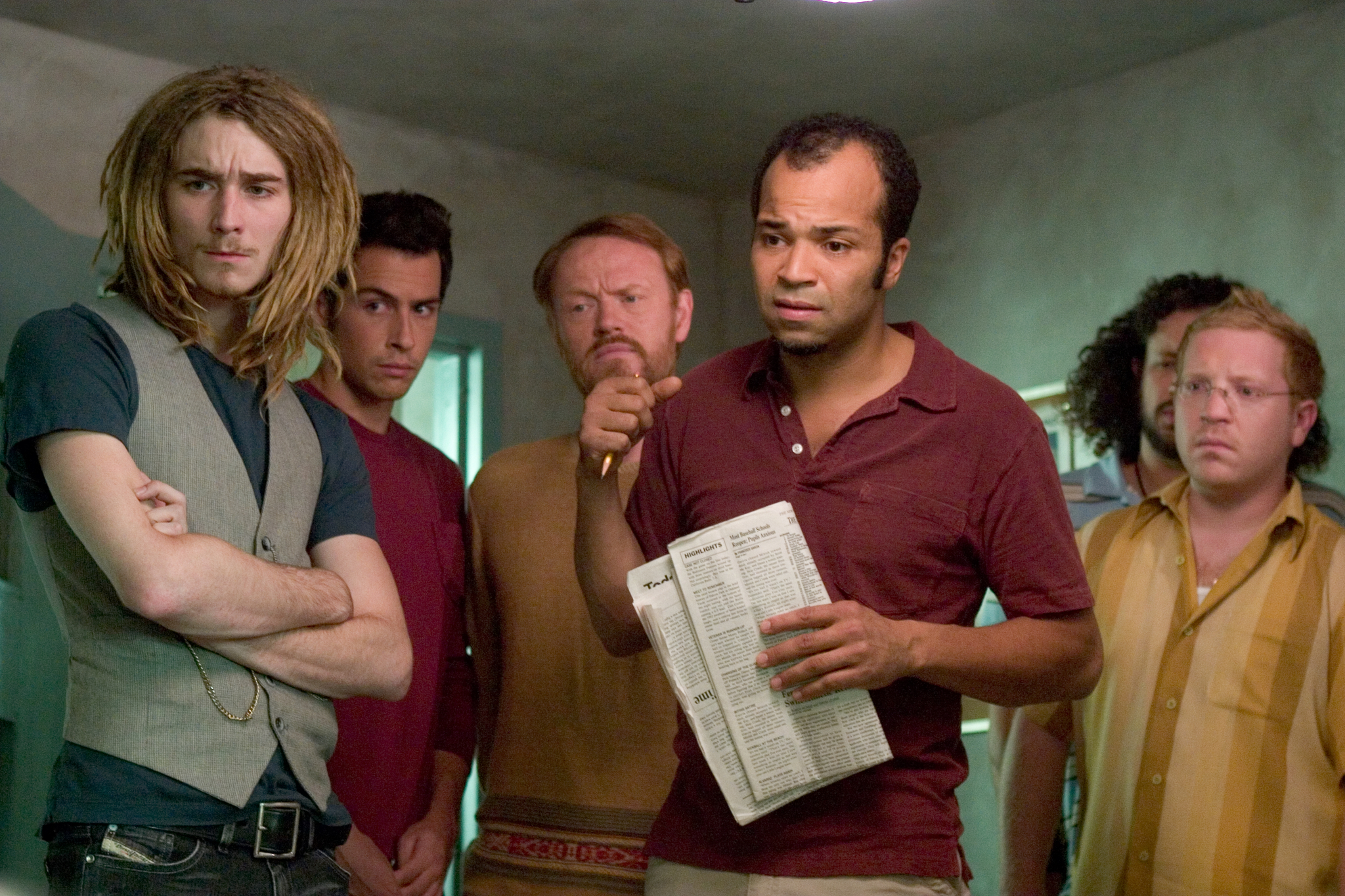 Still of Jared Harris, Joseph D. Reitman, Jeffrey Wright, John Boyd and Grant Monohon in Mergina vandenyje (2006)