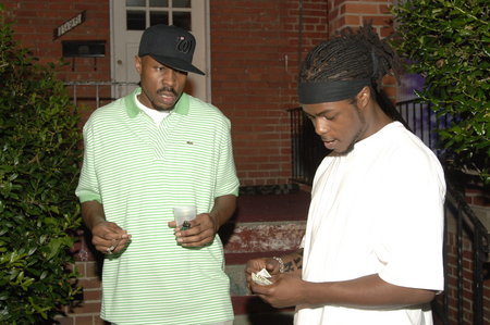 Wood Harris and Andre Strong in Jazz in the Diamond District (2008)
