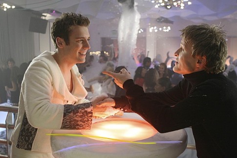 Still of Bret Harrison and Damon Herriman in The Loop (2006)