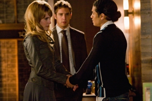 Still of Rick Gonzalez, Bret Harrison and Jenny Wade in Reaper (2007)